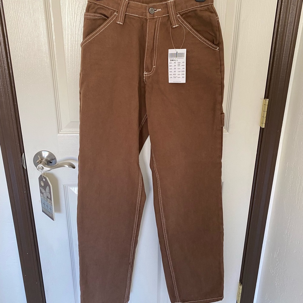 Brandy Melville brown cowboy jeans, NWT